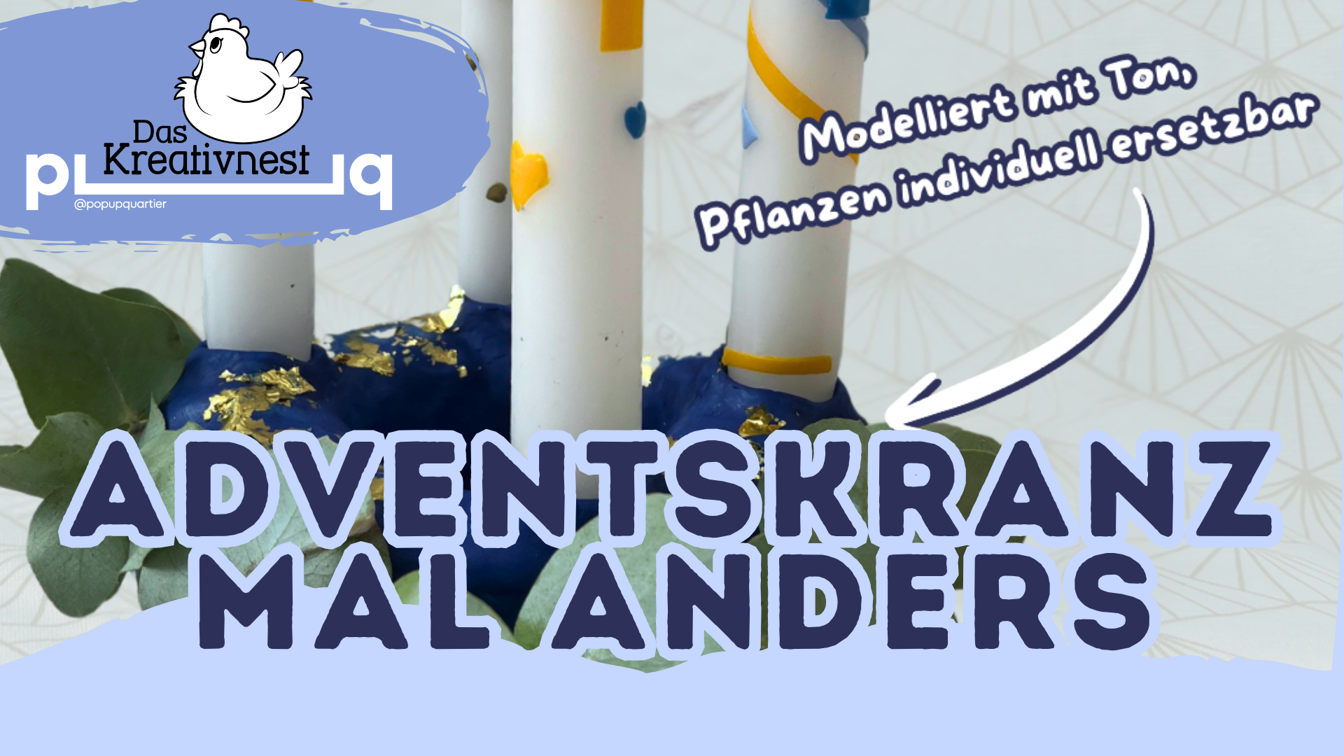 Adventskranz modellieren und Kerzen kreativ gestalten in Osnabrück