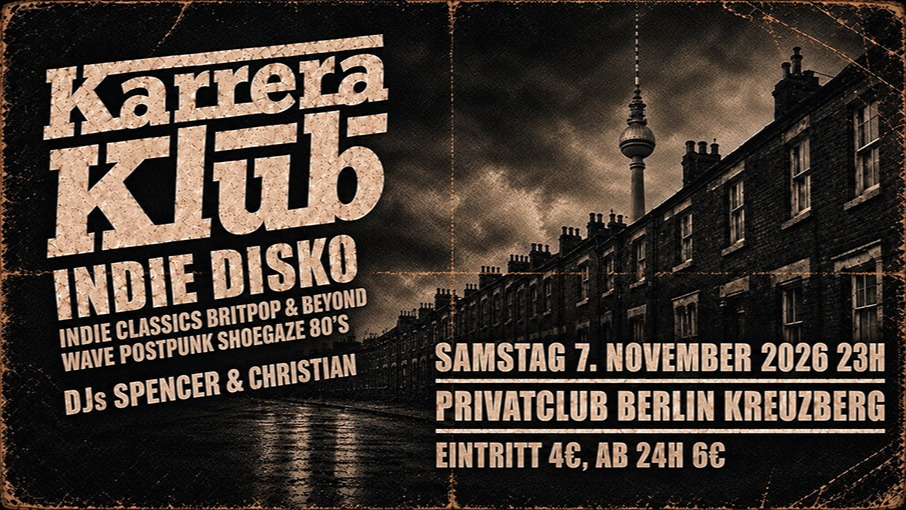 KARRERA KLUB - Indie Disko mit den DJs Christian & Spencer
