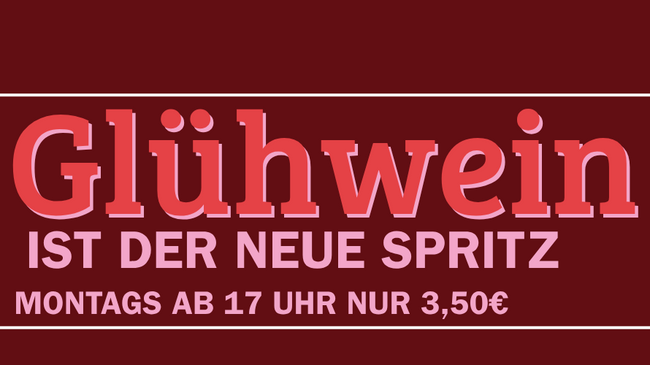 ✨Glühwein Special – nur 3,50€ pro Tasse✨