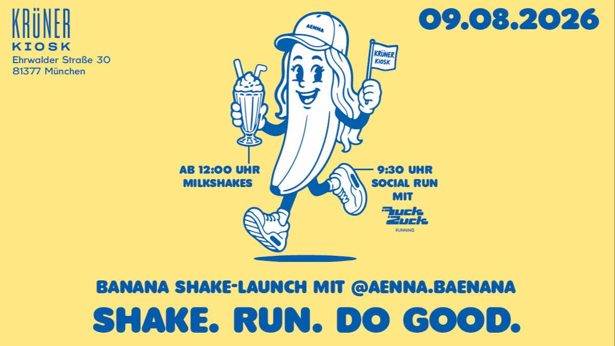 Titelbild der Veranstaltung SHAKE. RUN. DO GOOD. 🍌🏃