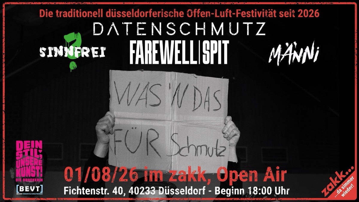Open Air Festival: Was'n das für Schmutz