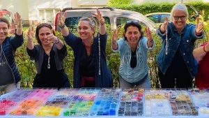 Yoga and Beading Day - mindful yoga practice and precious stones beading