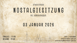 Nostalgiesitzung em Spitz 2026