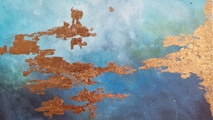 🎨Acrylic Painting - Golden Glow