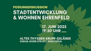 Podiumsdiskussion: Stadtentwicklung & Wohnen in Ehrenfeld