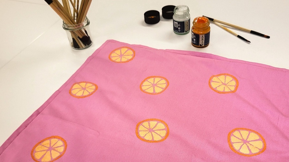 Textil Painting - Gestalte einen Stoffbeutel oder Kissenbezug