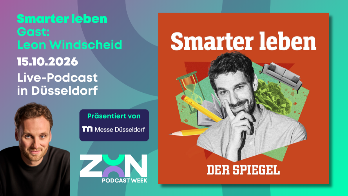 Smarter leben mit Gast Leon Windscheid - Live-Podcast - ZOON PODCAST WEEK