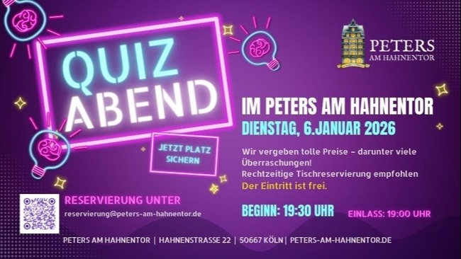 Quizabend im Peters am Hahnentor