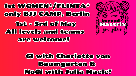 WOMEN*/FLINTA ONLY BJJ CAMP BERLIN