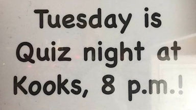 Outside quiz im Kooks