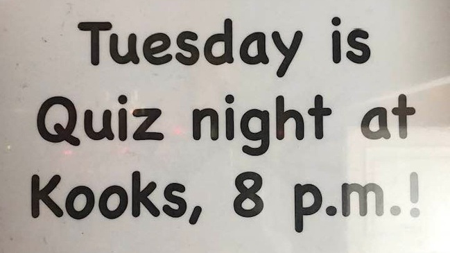 Outside quiz im Kooks