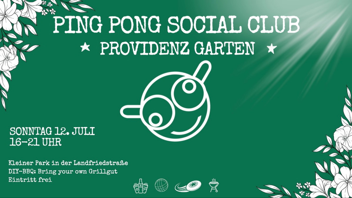 Ping Pong Social Club im Providenzgarten