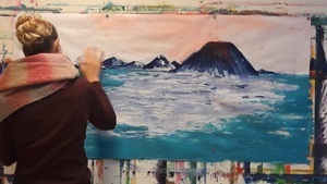 Intuitives Malen im Sommer