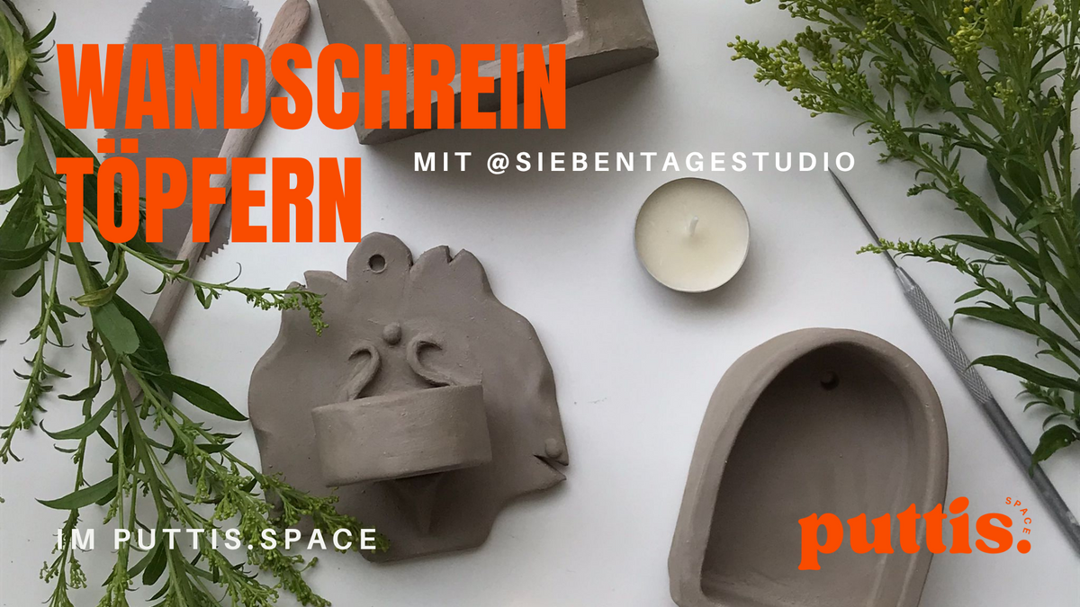 Wandschrein Töpfern mit Luisa von Siebentagestudio