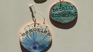 Negativ-Drucktechnik in Air Dry Clay