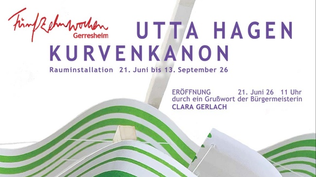 UTTA HAGEN - KURVENKANON - Rauminstallation