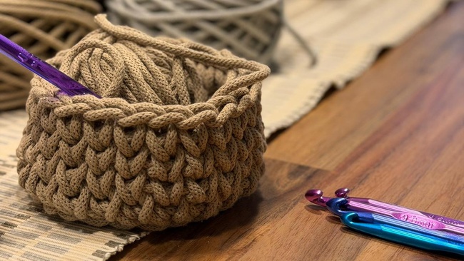 Stylische Körbchen für dein Zuhause selber häkeln