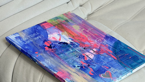 Brush Hour I abstract meets typography