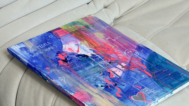 Brush Hour I abstract meets typography