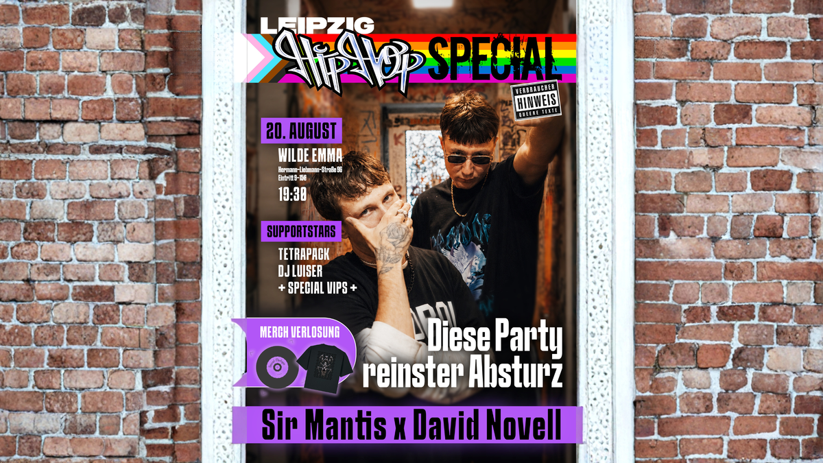 Leipzig Hip Hop Special: Sir Mantis & David Novell + Special Guests