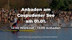 Anbaden in Leipzig am Cospudener See | 01.01.2025 | Health Meeting Leipzig