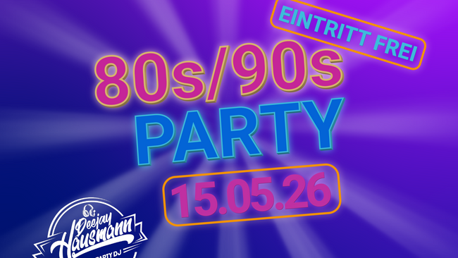 80s/90s Party mit DJ Hausmann im Hamtorkrug!