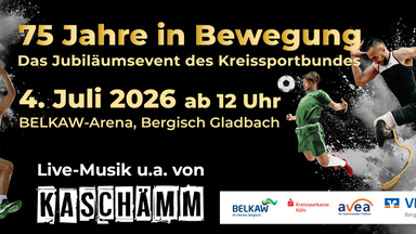 75 Jahre in Bewegung – großer Jubiläumstag für den Sport im Rheinisch-Bergischen Kreis