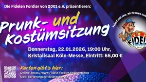 Karneval! Prunk- und Kostümsitzung KKG Fidele Fordler, von 2001 e.V.,, 22.1.2026 KölnMesse
