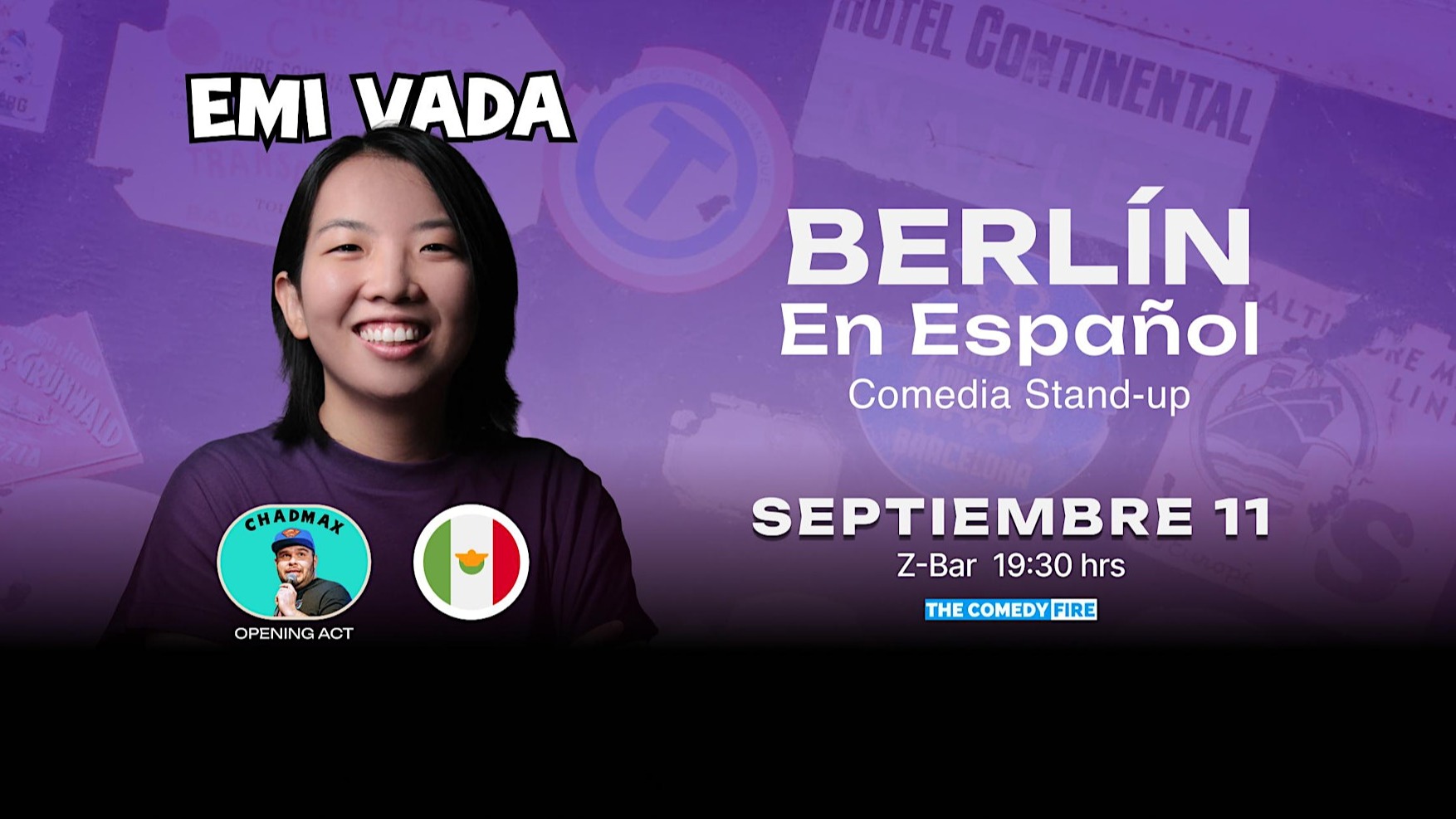 Berlin en Español - Showcase de comedia stand-up | con Emi Vada