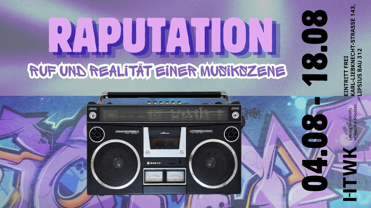 Titelbild der Veranstaltung RAPutation - Ruf und Realität einer Musikszene