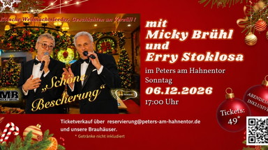 "Schöne Bescherung" 3. Weihnachtskonzert mit Micky Brühl und Erry Stoklosa