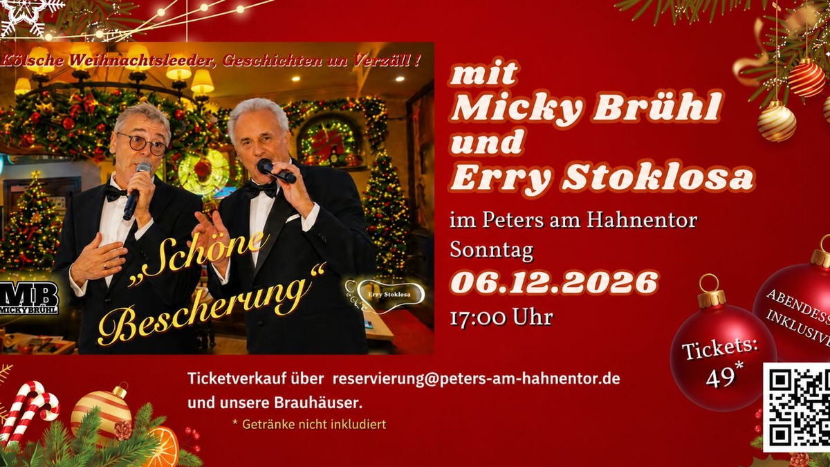 "Schöne Bescherung" 3. Weihnachtskonzert mit Micky Brühl und Erry Stoklosa