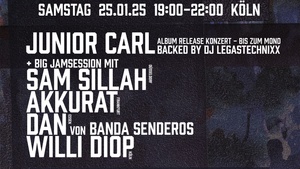 LIVE: Junior Carl & Friends (Sam Sillah x Akkurat x Dan von Banda Senderos x Willi Diop)