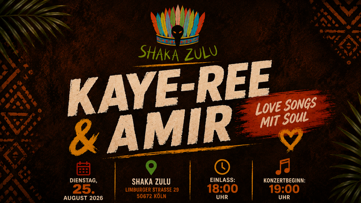 Titelbild der Veranstaltung Kaye-Ree & Amir: Ein Abend voller Liebe – Love Songs mit Soul von Bruder und Schwester