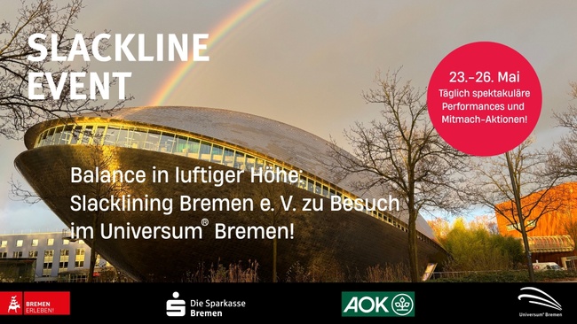 Slackline Event im Universum Bremen