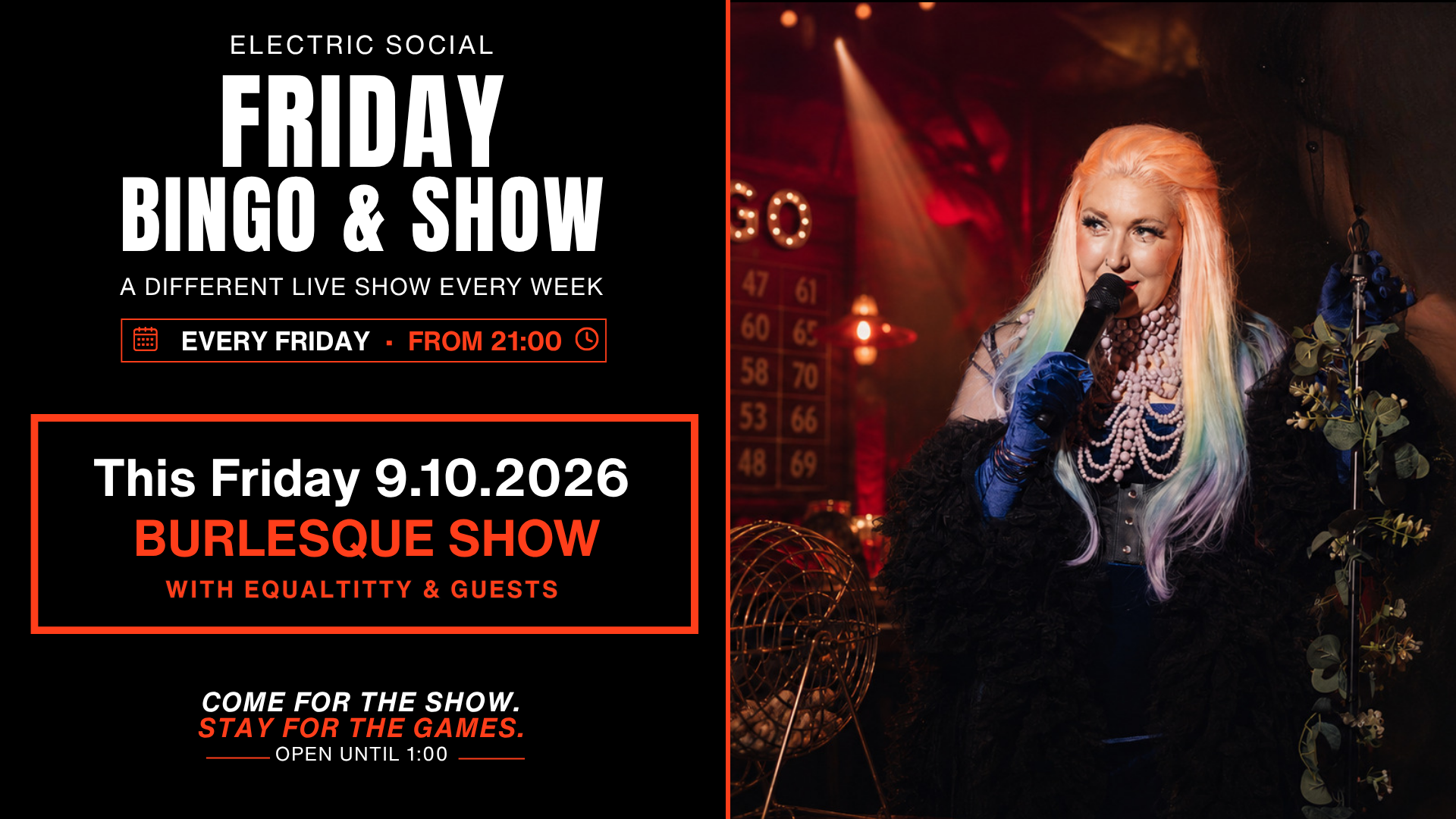Burlesque Bingo by Equaltitty & Guests