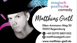 magisch-poetische Comedy mit MAtthias GIEtl