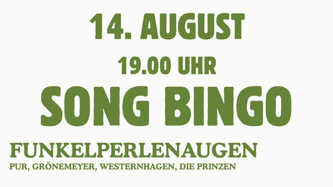Song Bingo