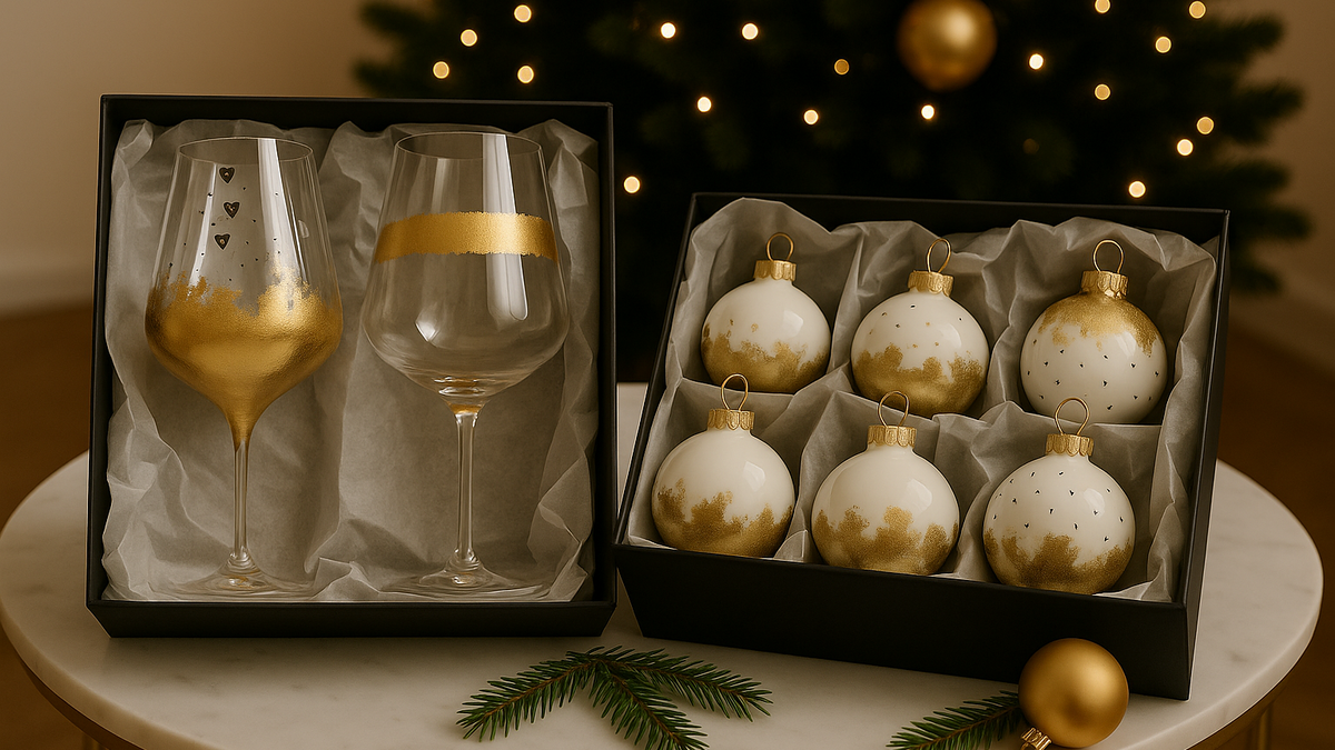 Weihnachtskugeln & Weingläser vergolden - KÖ Special