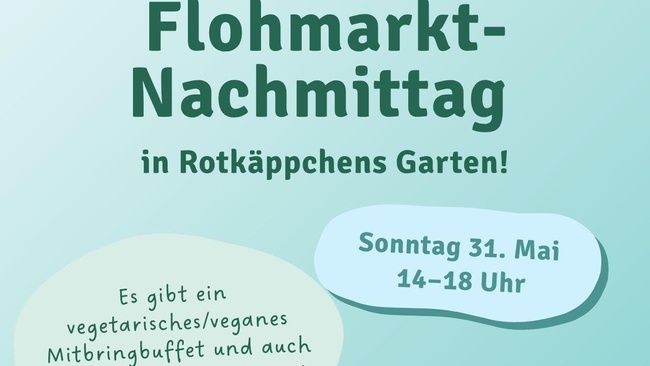 Flohmarkt-Nachmittag in Rotkäppchens Garten