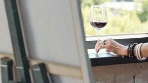 Vino & Arte, Malkurs, Wein und Fingerfood
