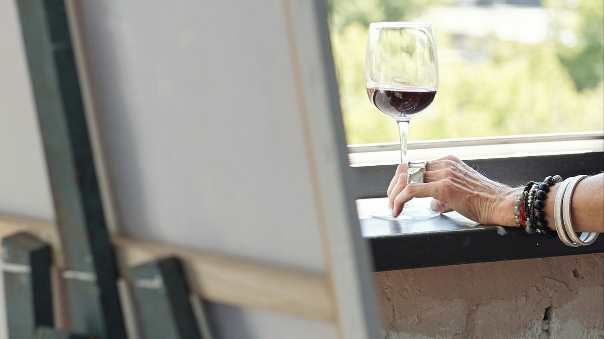 Vino & Arte, Malkurs, Wein und Fingerfood