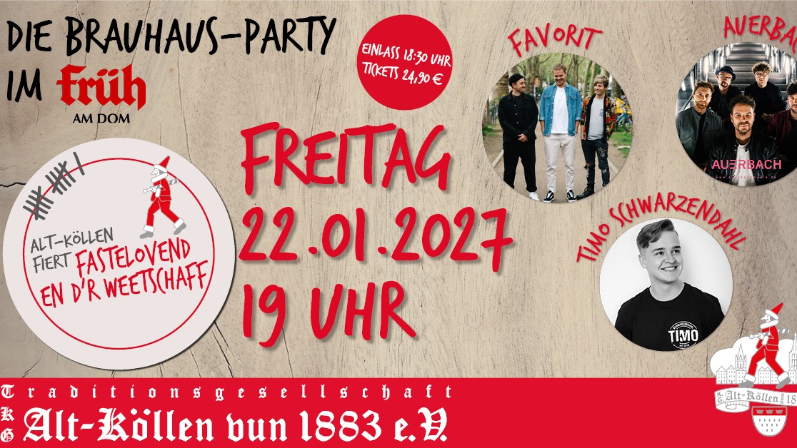Fastelovend en d'r Weetschaff