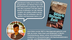 Lesung mit Aron Boks aus seinem Buch: „Starkstromzeit"