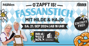 Fassanstich zum Oktoberfest in der BRAUWELT Köln