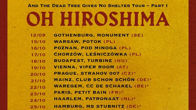 Oh Hiroshima + Barrens (SWE / Post-Rock)
