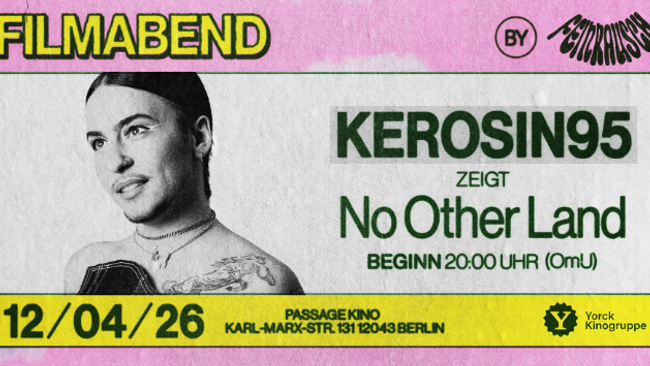 feinrausch: filmabend - Kerosin95 zeigt No Other Land  (OmU)