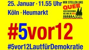 #5vor12 Laut für Demokratie - mit Pauken und Trompeten gegen die AFD!