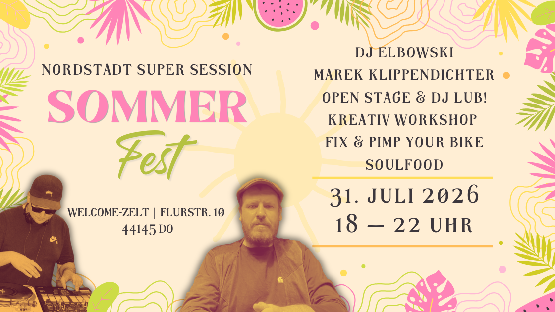 Titelbild der Veranstaltung Nordstadt SUPER-Session - Sommer Fest