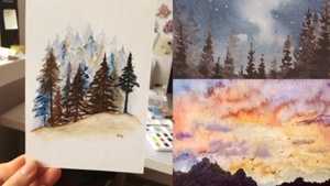 Forest & Fog Aquarell Workshop